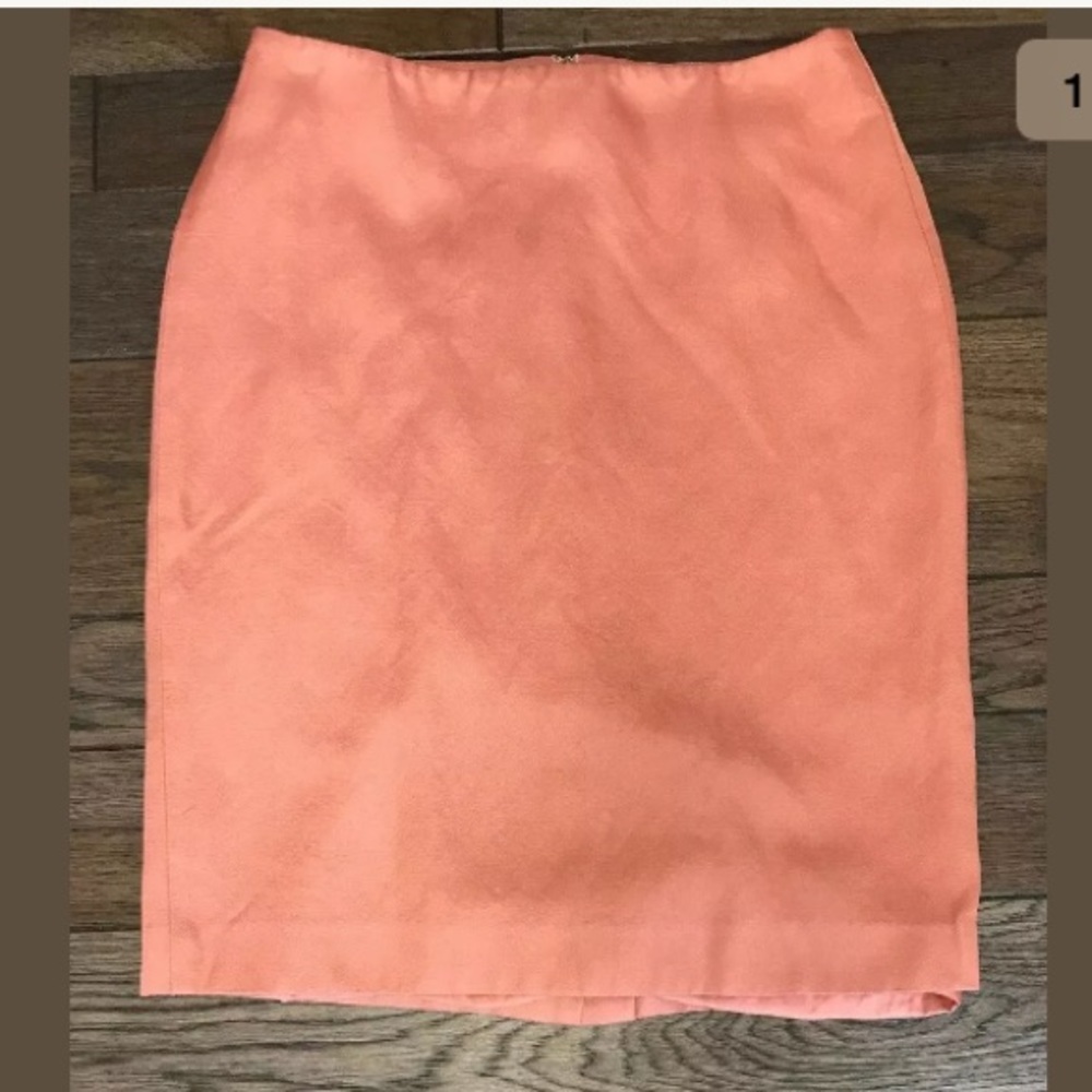 Talbots Women’s Silk Pencil Skirt Peach 4